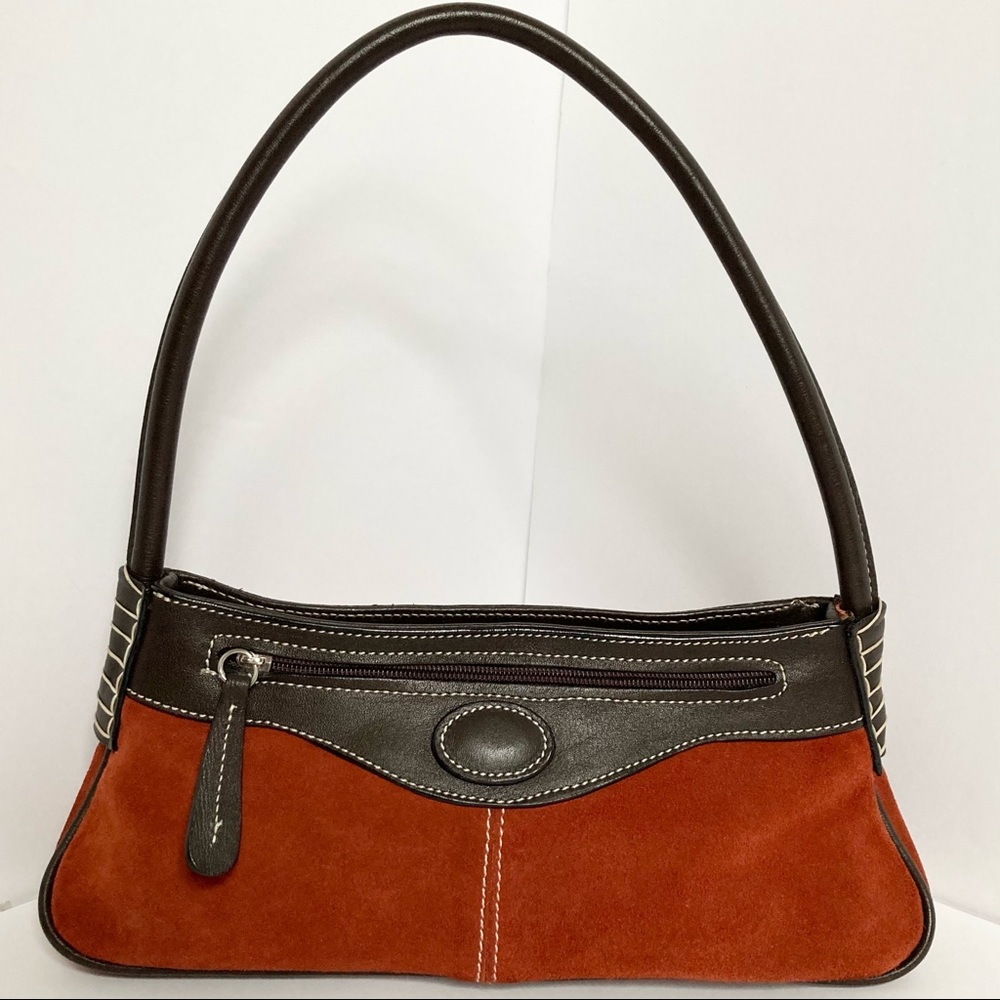 COPY - Vintage Suede Leather Florence Italy Mini Bag